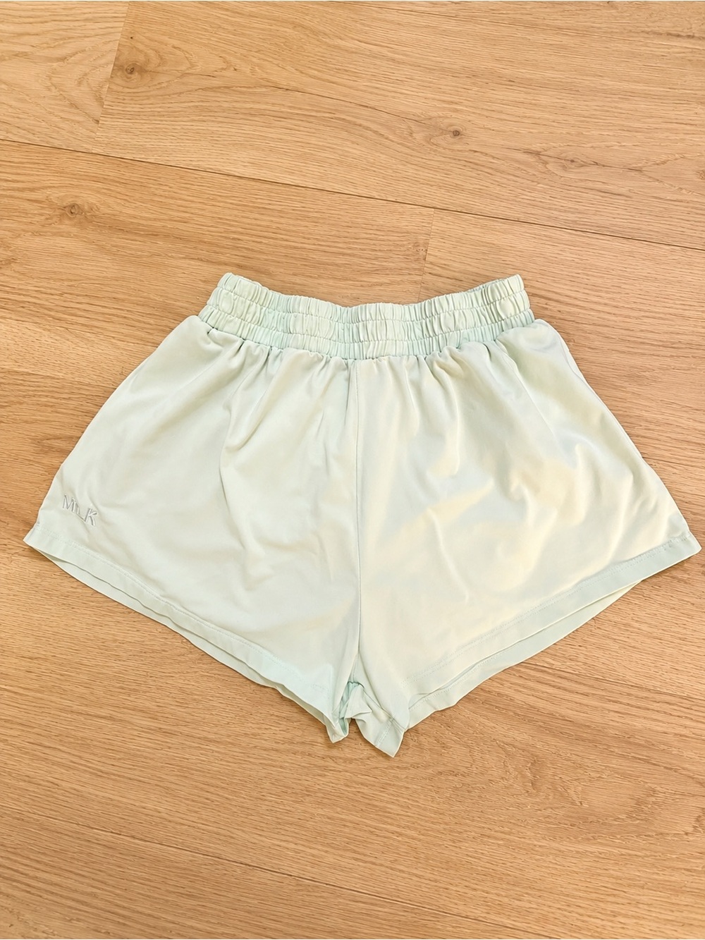 Milkstain Mint Green Lounge Shorts XL | Soft Cotton Blend | Elastic Waist
